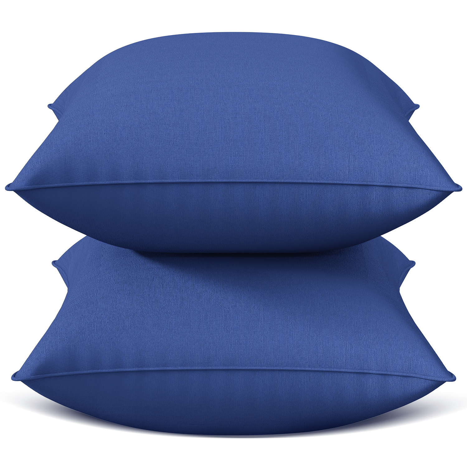 Throw Pillow Inserts Set of 2, Indoor Decorative 18x18 inches Square Pillows for Couch, Sofa, Bed, Supportive Cushion and Sham with Premium Down Alternative Filled, Navy Blue