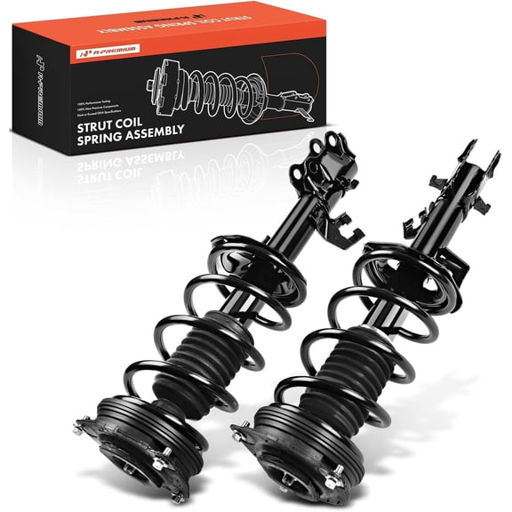 A-Premium Front Pair Complete Struts w/Coil Springs Shock Absorbers Compatible with Nissan Versa 2007 2008 2009 2010 2011 2012