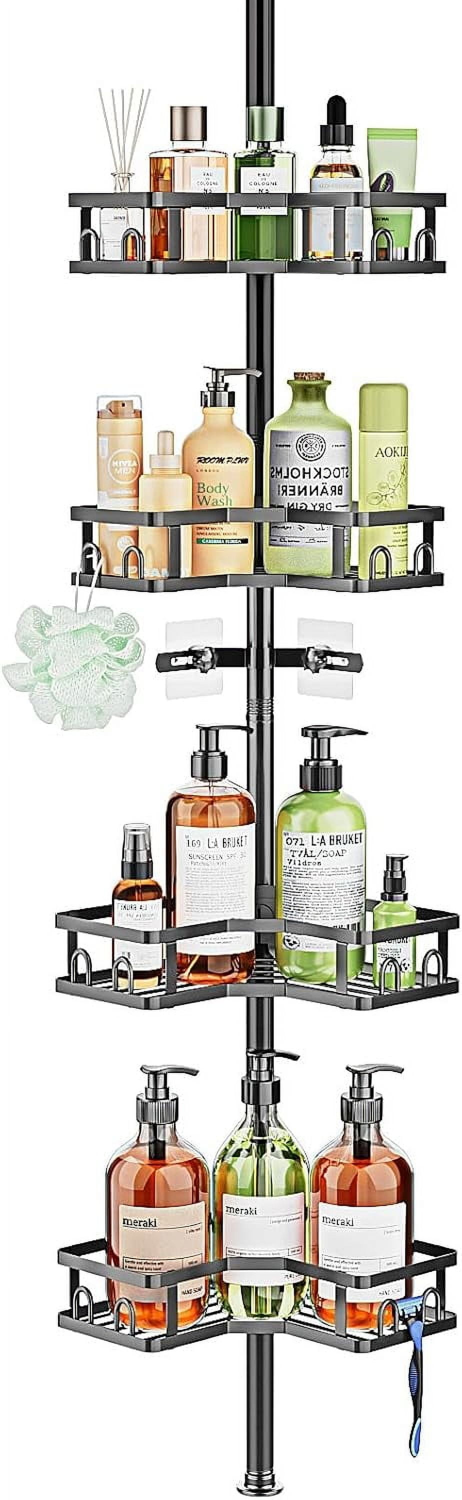 Zenna Home Adjustable Bathroom Storage Organizer, Rust Proof Zenna Home Adjustable Bathroom Storage Organizer, Rust Proof