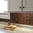thumbnail image 2 of FASÄDE Traditional Style 1 Decorative Vinyl Backsplash 15 sq ft Kit in Oil Rubbed Bronze, 2 of 6
