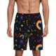 thumbnail image 1 of Balery Cartoon Pride Lgbt Pantalones cortos de pijama de punto de algodón para hombre con cinturilla y bolsillos-4X-Large, 1 of 6