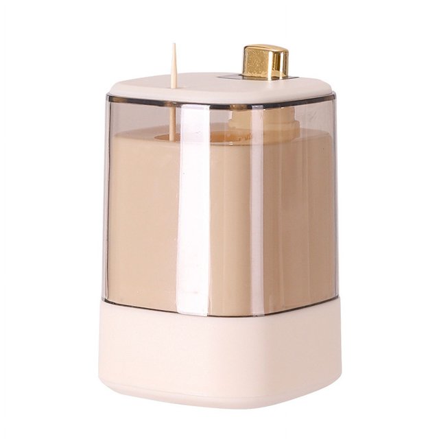 Dispensador de palillos de dientes para sala de estar, cocina, restaurante, contenedor grueso para palillos de dientes, caja de almacenamiento fuerte y segura