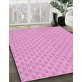 thumbnail image 3 of Ahgly Company Machine Washable Indoor Rectangle Transitional Pastel Purple Pink Area Rugs, 7' x 9', 3 of 7