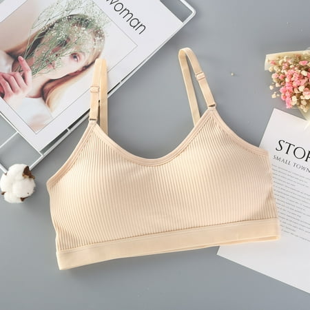 

Clearance Sales! Zpanxa Bras for Women Cup Ring-Free Sports Vest Bra Sexy Brassiere Cotton Ventilation Underwear Womens Bras Sports Bra Khaki One Size