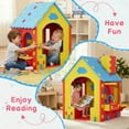 thumbnail image 4 of iRerts Kids Playhouse, EVA Foam Cottage Playhouse for Kids Ages 2+, Indoor Play House with Play Kitchen, Toddler Play Equipment Toys Pretend Playhouse for Boy Girl Gifts, No-Tools Required Assembly, 4 of 8