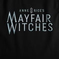 thumbnail image 3 of Popfunk Mayfair Witches Blue Logo Women's Sleeveless Crop Top Tank, Black, X-Small, 3 of 5