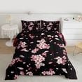thumbnail image 2 of Castle Fairy Cherry Blossom Girl Twin Comforter Sets,Pink Sakura Bedding Set, 2 of 8