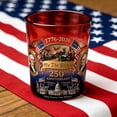 thumbnail image 2 of 250th Anniversary Commemorative Whiskey Bottle, Ameri-ca 250 Anniversary Heritage Whiskey Glass, Fathers Day for Liquor Bourbon or Wine, 2 of 6