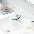 thumbnail image 4 of Novatto GF-002CH-C Refresh Single Lever Waterfall Lav Faucet, Chrome/ Clear Glass, 4 of 5