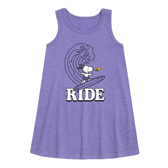 Peanuts - Snoopy's Wave Ride - Toddler and Youth Girls A-line Dress