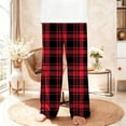 thumbnail image 2 of LIaqionyy Girls Boys Christmas Pants Soft Casual Loose Plaid Bottom Kids Elastic Waist Comfy Lounge Pant Trousers, 2 of 5