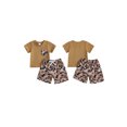 thumbnail image 2 of BemeyourBBs Toddler Baby Boys Camouflage Outfit Infant Baby Boys Summer Clothes Short Sleeve Crew Neck T-shirt with Elastic Waist Camo Shorts Set, 2 of 6