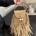 thumbnail image 6 of gcong Elegant Fringe Beaded Square Messenger Bag Versatile Crossbody Shoulder Handbag for Women Daily Use, 6 of 6