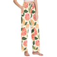thumbnail image 2 of FORMRS Women's Pajama Pants with Pockets Soft Comfy Loungewear Sleep Bottom, Sizes S-2XL, Watercolor Grapefruit, 2 of 8