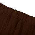 thumbnail image 6 of Y-Sunset Women's High Waisted Wide Leg Pants - Drawstring Ruffle Hem Capri Trousers Pleated Bell Bottoms with Pockets for Summer(Brown/L), 6 of 9