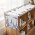 thumbnail image 6 of Table Runners 70 Inches Long Dress Scarves, Purple Weeping Flowers Farmhouse Coffee/Dining/Kitchen Table Decor, Holiday Table Runner, Spring Floral Elegant Pastoral 13x70 Inch, 6 of 9