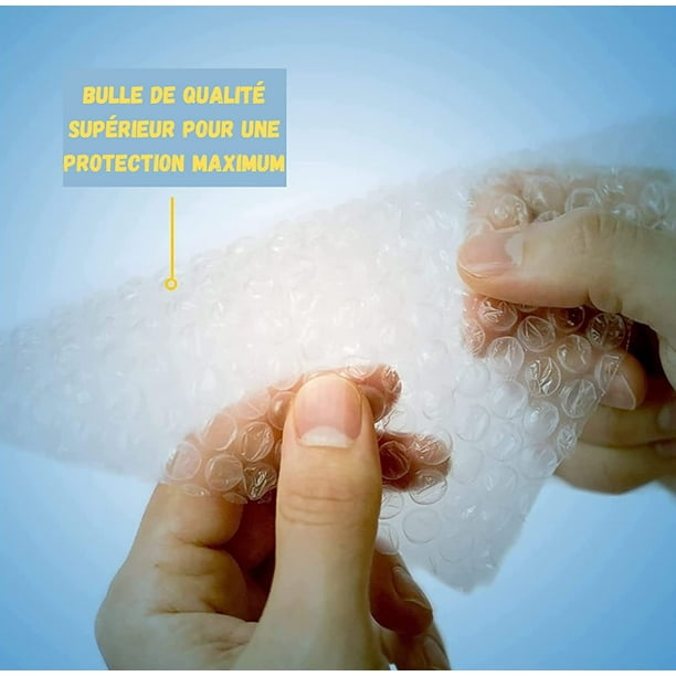 Rouleau Papier Bulle Renforcé - 20 M X 50 Cm - Fabriqué En France - 60 Microns, Bulles 10 Mm - Pour Déménagement Et Envoi De Colis Rouleau Papier Bulle Renforcé - 20 M X 50 Cm - Fabriqué En France - 60 Microns, Bulles 10 Mm - Pour Déménagement Et Envoi De Colis