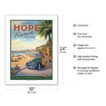 thumbnail image 2 of Santa Barbara’s Hope Ranch Beach - Sun-Kissed Ocean-Washed Playground - Vintage Travel Poster by Kerne Erickson - Bamboo Fine Art 290gsm Paper Print (Unframed) 18x24in, 2 of 4