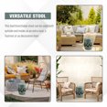 thumbnail image 4 of Outsunny 14" x 17" Ceramic Garden Stool with Double-Coin Knotted Ring Design & Strong Glazed Material, Antique Blue, 4 of 9