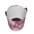 thumbnail image 3 of XMXT Collapsible Laundry Basket, Hand Painted Pink Roses Polyester Waterproof Laundry Hamper, 40L, 3 of 8