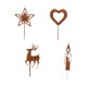 thumbnail image 3 of Estacas de jardín navideñas, letreros navideños para jardín, estatuas artísticas, micropaisaje decorativo Juego de 4 piezas estilo E, 3 of 9