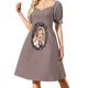 thumbnail image 3 of ABS # 3 vestidos de manga corta para mujer Ropa de mujer de verano, 3 of 7