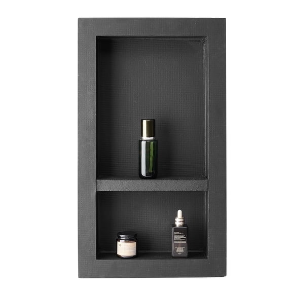 16" x 28" x 4" White Shower Niche - Recessed Bathroom Wall Shelf - Waterproof Tile Insert for Shower Organizer - Easy Install