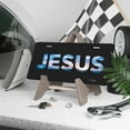 thumbnail image 3 of License Plate, Jesus themed Typography Decorative Front,Personalized Stainless Steel License Plate Cover For Men Women,12.2" X 6.2", 3 of 6