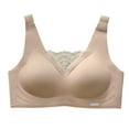 thumbnail image 1 of Sujetador sin aros con copa completa y relleno para mujer - Bustier sin aros con sujeción - Sujetador cómodo y transpirable con estructura en forma de W, 1 of 6