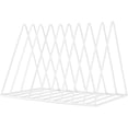 thumbnail image 1 of 9 Slot Rose Gold Magazine Holder,Desktop File Sorter Organizer Triangle Bookshelf Decor Home Office, 1 of 6