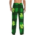 thumbnail image 3 of Sigee Happy St. Patrick's Day5 Print Men's Pajama Pants - Soft Lounge Sleep Bottoms with Elastic Waistband and Pockets-Large, 3 of 9