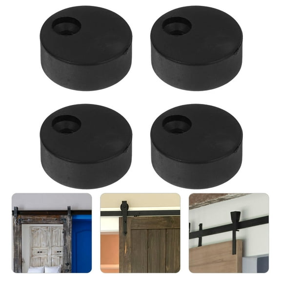 MLINS 4pcs Sliding Door Stopper Anti-jump Barn Door Track Stopper Replacement Barn Door Track Stopper Supply For Various Door