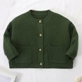 thumbnail image 2 of TGPMGRZ Toddler Baby Knit Cardigan Sweater, Soft Cozy Crewneck Long Sleeve Tops, 2 of 6
