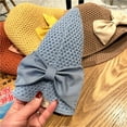 thumbnail image 6 of Womens Beach Straw Hat Summer Sun Hat UPF50 Travel Foldable Wide Brim Summer UV Hat with Big Bow, 6 of 8