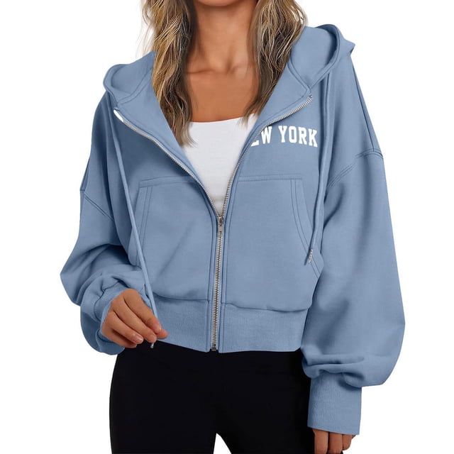 Veste en Polaire pour Femmes, Veste à Capuche Confortable avec Manches Longues, Coupe Ample