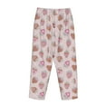 thumbnail image 5 of Balery Strawberry Cake print Women's Pajama Pants,Ultra Lightweight Pjs,Lounge Pant-Small, 5 of 9