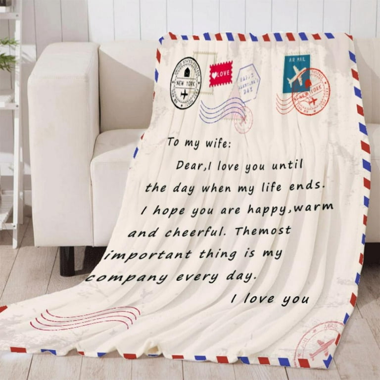 Personalized To My Mom Blanket From Daughter Son Letter Mail