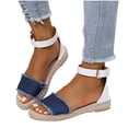 thumbnail image 4 of Sandalias de verano para mujer, sandalias informales para mujer, sandalias de playa romanas Wmkox8yii nm9663, 4 of 9