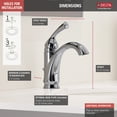 thumbnail image 5 of Delta Haywood Single Handle Centerset Bathroom Faucet in Chrome 15999-DST, 5 of 5