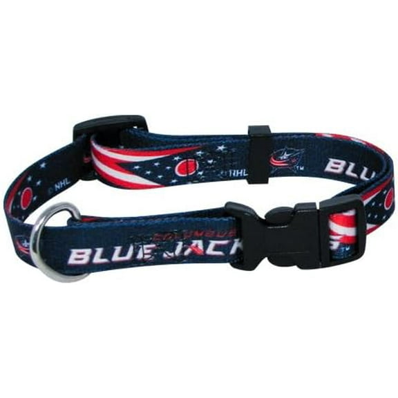 Columbus Hockey Blue Jackets (X-Small adjustable 8.5 -11.75 inch) Nylon Pet Dog Collar
