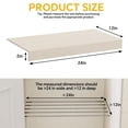 thumbnail image 2 of 4 Pack Wire Rack Covers, 24x12" Faux Wood Shelf, Waterproof Wood-Grain Wire Shelving Toppers for Kitchen & Closet Pantry, White, 2 of 8
