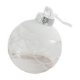 thumbnail image 3 of Boovnll Clear Christmas Ball Ornaments, 3.1" Shatterproof Glitter Plastic Hanging Pendants Christmas Balls for Holiday Xmas Tree, Wedding, Party Decor Gifts, Christmas Tree Decorations, 3 of 4