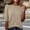 A1_Khaki, variant on Sillenn Women's Crew Neck Elbow Length Sleeve Knit Seamless T-Shirts Soft Lightweight Basic Pullover Sweater Casual Loose Fit Shirts Basic Tee Shirts Summer Dressy Casual T-Shirts Black L