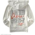 thumbnail image 2 of Aeropostale - Sudadera con capucha para mujer con cremallera Aero 87, gris, grande, 2 of 2