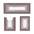 thumbnail image 2 of SSZMDLB Microfiber Bathroom Rug Set 3 Piece, U-Shaped Contour Bath Mat, Soft Absorbent Non-Slip Machine Washable Rugs for Toilet Tub Shower, Velvet Fleece Floor Mats, 2 of 7