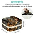 thumbnail image 5 of Christmas Retro Travel Portable Jewelry Organizer: Square Bracelet Holder, Jewelry Display, and Box for Girls and Women, 5 of 6