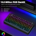 thumbnail image 4 of Teclado mecánico inalámbrico AULA F75 Pro con retroiluminación RGB, 4 of 8
