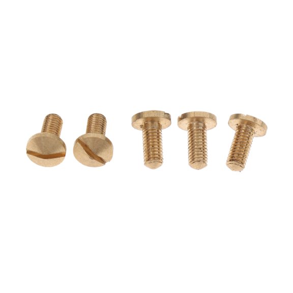 Tornillos de saxofón Sunnimix 5 Piezas Dorado 9 mm