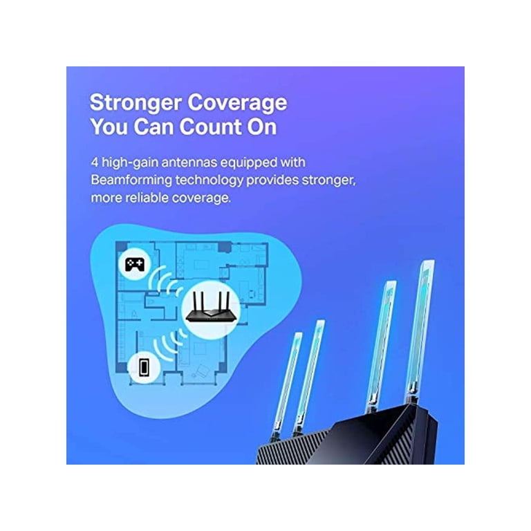 Tp-Link Aginet HX220 AX1800 Wi-Fi 6 Mesh – Dual Band, Copertura Totale Casa, Singola Unità, Nuovo