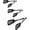Black, variant on 12 Inch Stainless Steel Silicone Serving Tongs with Locking Handle (Black)